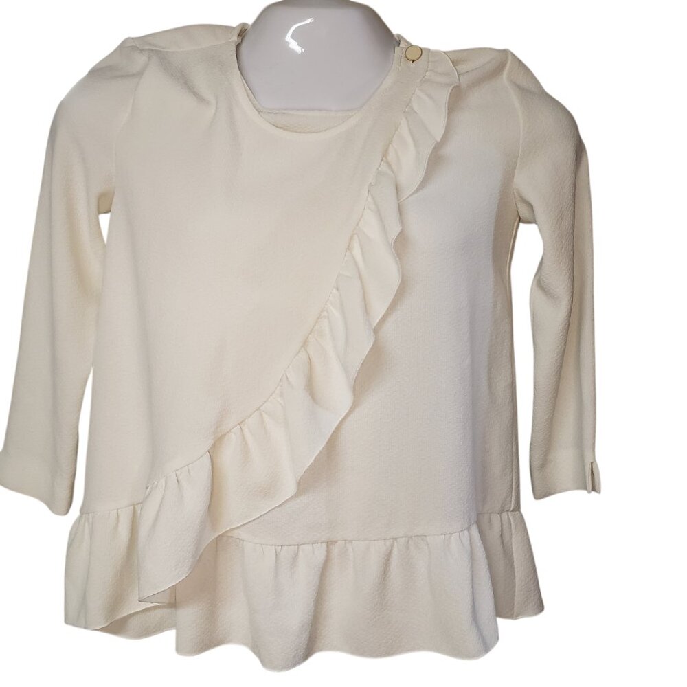 Sezane Women's Jerry Blouse Color White Size 34